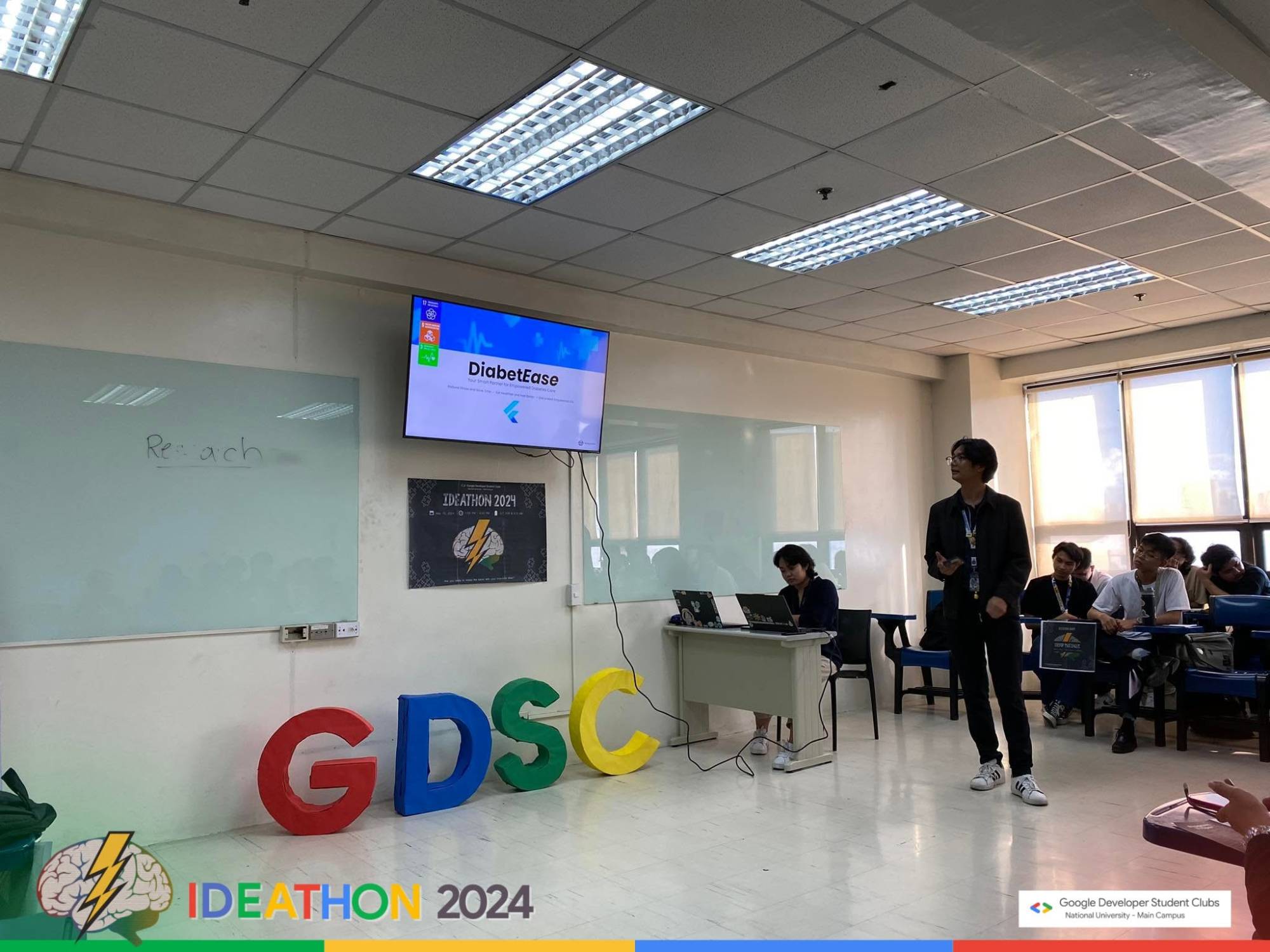 Pitching at the Google Solution Challenge Ideathon