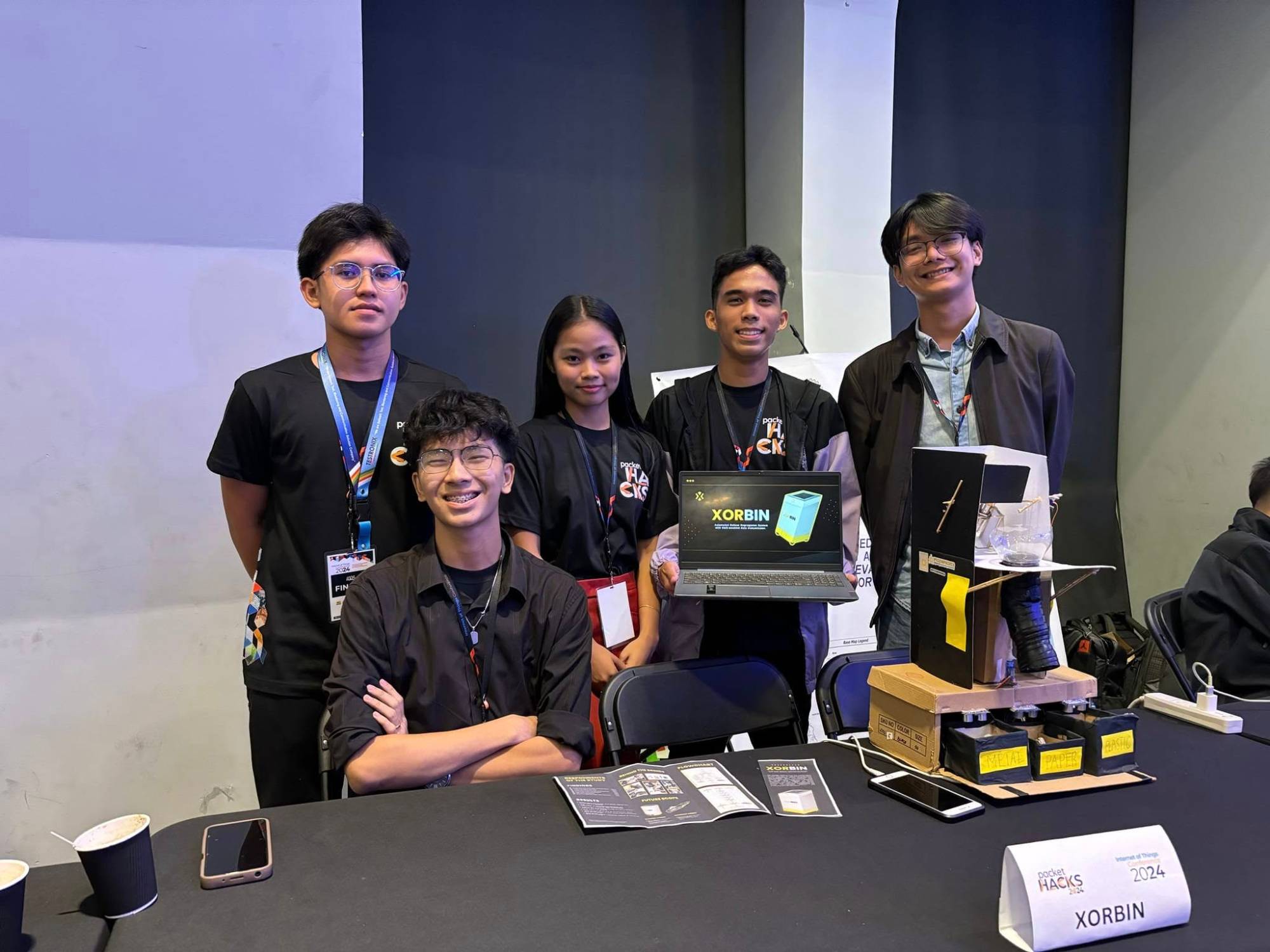 XORBIN smart waste bin prototype